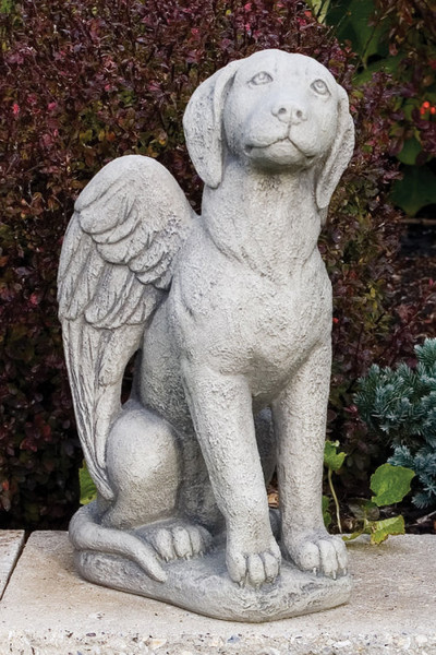 My Guardian Dog Angel Statue is a Pet Monument Honor Tribute